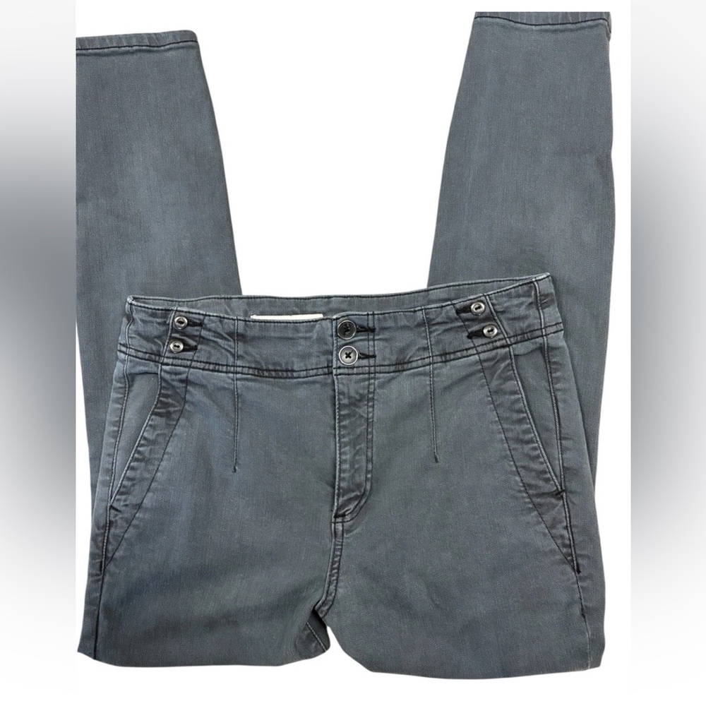 ANTHROPOLOGY PILCRO LIGHT WASH CHARCOAL GREYHIGH RISE STRETCH SKINNY JEANS SZ 29